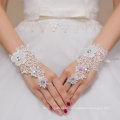 Finger Glove Crystal Lace Bride Wedding Glove